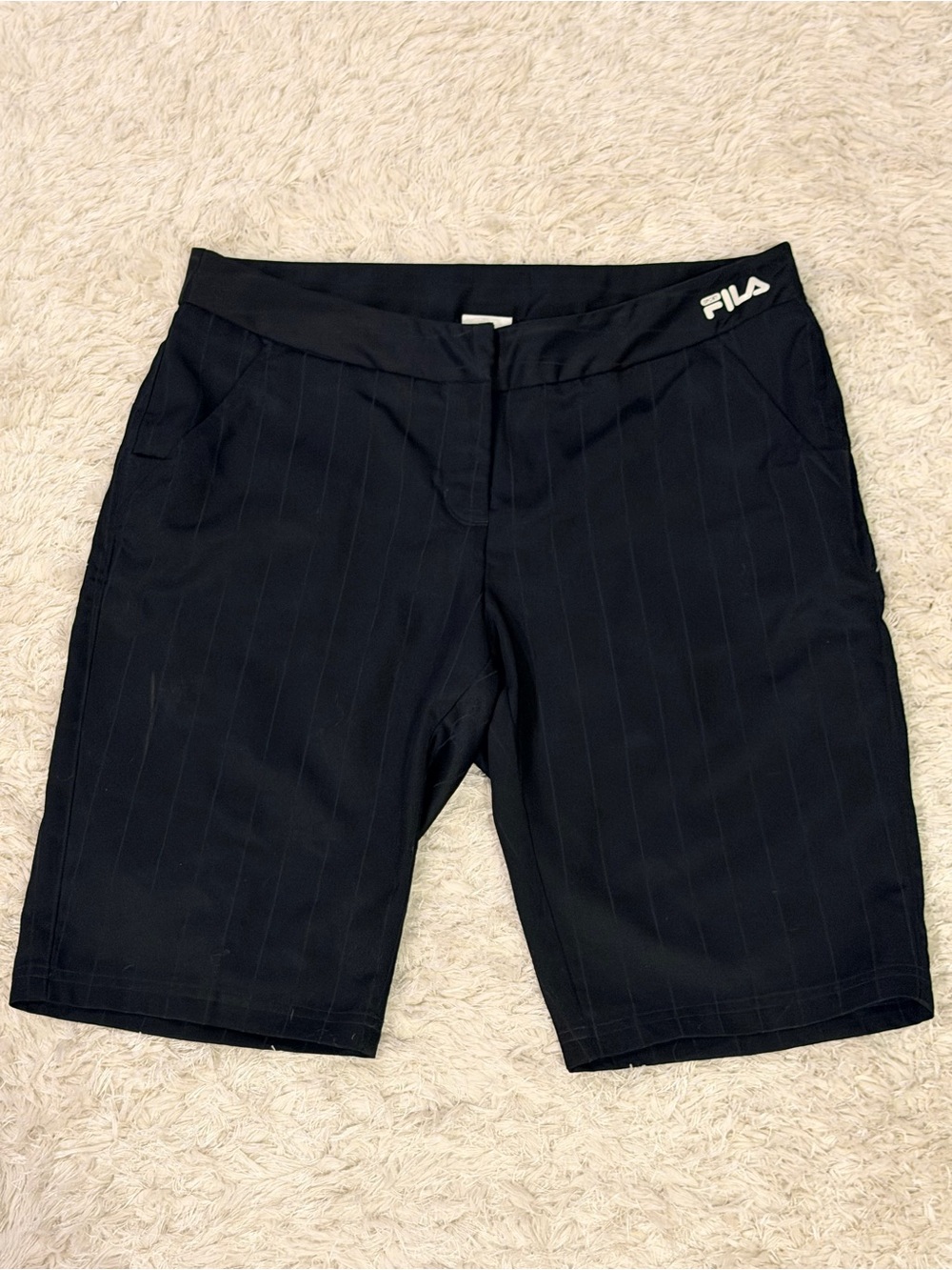 FILA Women's Black Performance Golf Shorts - 8